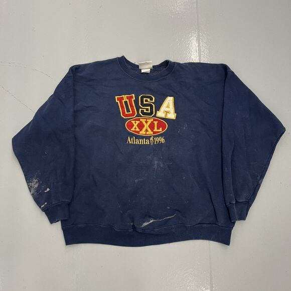 Vintage 1996 USA Atlanta Olympics Embroidered Sweatshirt - Picture 1 of 5